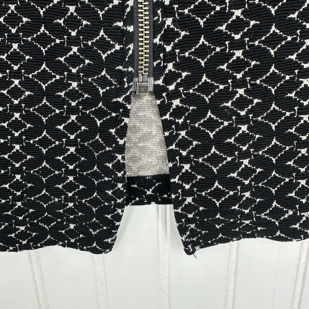 Pencil Skirt Anthropologie Maeve Womens Small Black Slit Tencel Diamond Academia - Picture 5 of 10